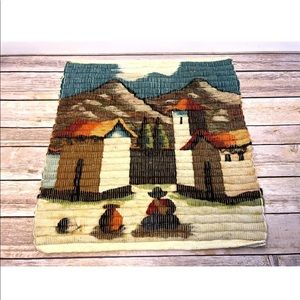 Peruvian Peru Wool Tapestry Hand Woven Wall Art